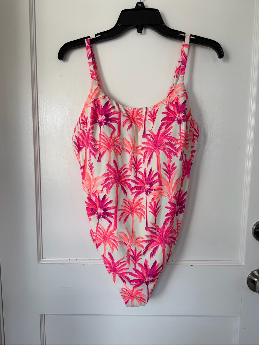 Shade & Shore White One-Piece with Pink Floral Print